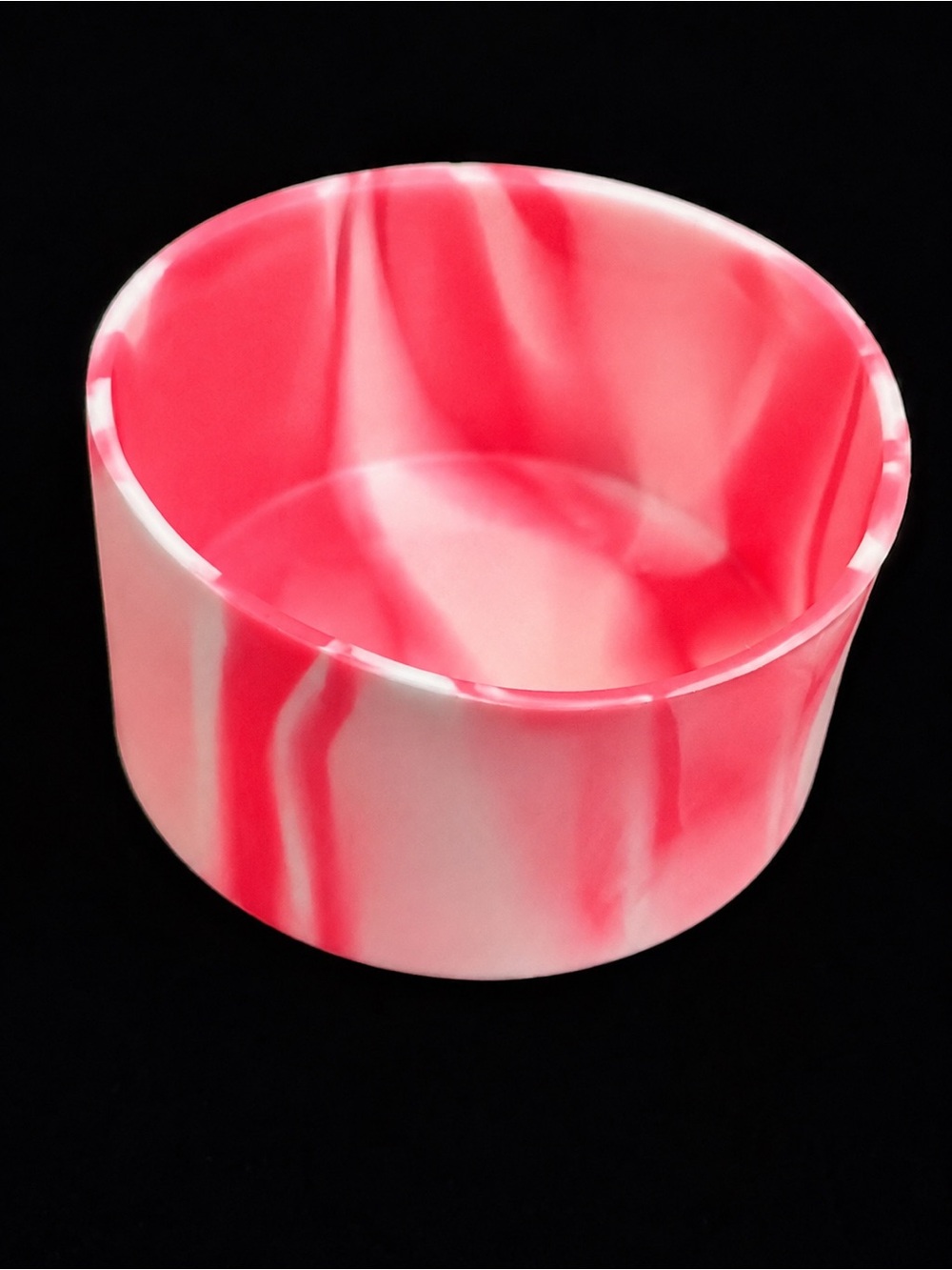40 oz Pink & White Marble Silicone Tumbler Boot Sleeve Cup Protector